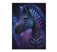 Puzzle Per Adulti 1000pcs(52x38cm) Galactic Zebra Art Print Puzzle Per Adolescenti Giochi Per Famiglie Analisi E Logica Interazione Genitore-figlio 1000pcs(52x38cm)