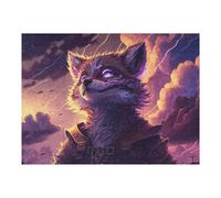 Puzzle Per Adulti 1000pcs(52x38cm) Thundering Fox Warrior Puzzle Per Adulti Gioco Rompicapo Migliora La Memoria Divertimento Attività A Casa, 1000pcs(52x38cm)