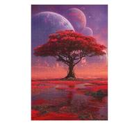 Puzzle Per Adulti 1000pcs(75x50cm) Alien Planet with Red Tree Puzzle Per Adolescenti Giocattoli Antistress Decorazione Da Parete Ottimo Regalo Per I Giocatori 1000pcs(75x50cm)