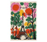 Puzzle Per Adulti 1000pcs(75x50cm) Puzzle Paris Eiffel Tower Colorful Illustration Puzzle Per Adulti Giochi Rilassanti Antistress Regali Per La Riduzione Dello Stress 1000pcs(75x50cm)