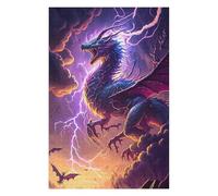 Puzzle Per Adulti 1000pcs(75x50cm) Thunder Dragon Fantasy Artwork Puzzle Per Adolescenti Giochi Per Famiglie Analisi E Logica Giochi Stimolanti Regali 1000pcs(75x50cm)