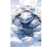 Puzzle per Adulti 120 Pezzi Tartaruga Tra Le Nuvole Puzzle Piacevole Sfida Mantiene la Concentrazione, Essere Adatto Sia ai Principianti Che ai Rompicapo Esperti 25 x 20 cm