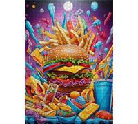 Puzzle per Adulti 1200 Pezzi Cibo Puzzle Piacevole Sfida Mantiene la Concentrazione, Essere Adatto Sia ai Principianti Che ai Rompicapo Esperti 75 x 50 cm