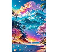 Puzzle per Adulti 150 Pezzi Paesaggio All'Alba Puzzle Piacevole Sfida Mantiene la Concentrazione, Essere Adatto Sia ai Principianti Che ai Rompicapo Esperti 35 x 25 cm