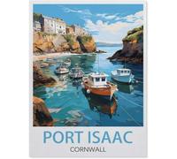 Puzzle per adulti 1500(87x57cm) pezzi, Porto di Isaac (Cornovaglia), Puzzle Classico, Giocattolo educativo, Regalo unico e decorazione moderna della casa