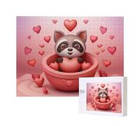 Puzzle per Adulti 1500 Pezzi, Carini animali si Incastra Perfettamente Lettere sul Retro Senza Polvere, Idea Regalo per Uomini Donne e Anziani, Puzzle di Legno per la Decore di Interni E-388