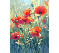 Puzzle per Adulti 1500 Pezzi, impossibile puzzle 1500 pezzi Fiore Rosso, DIY Puzzles Colorato, Idea Regalo per Lei o Lui, Divertimento puzzles Adulti