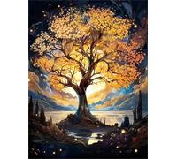 Puzzle per Adulti 1500 Pezzi, impossibile puzzle 1500 pezzi Luna dell'albero autunnale, DIY Puzzles Colorato, Idea Regalo per Lei o Lui, Divertimento puzzles Adulti