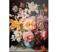 Puzzle per Adulti 1500 Pezzi, impossibile puzzle 1500 pezzi Vaso Lily Rose, DIY Puzzles Colorato, Idea Regalo per Lei o Lui, Divertimento puzzles Adulti