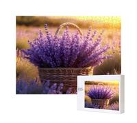 Puzzle per Adulti 1500 Pezzi, lavanda si Incastra Perfettamente Lettere sul Retro Senza Polvere, Idea Regalo per Uomini Donne e Anziani, Puzzle di Legno per la Decore di Interni E-736