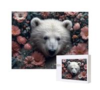 Puzzle per Adulti 1500 Pezzi, orso si Incastra Perfettamente Lettere sul Retro Senza Polvere, Idea Regalo per Uomini Donne e Anziani, Puzzle di Legno per la Decore di Interni E-716