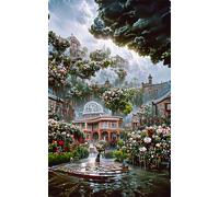 Puzzle per Adulti 1500 Pezzi, Roseto Fantasia puzzle in legno per adulti Divertimento Educativo puzzle Colorato Regalo per Uomini Donne e Anziani, 87 x 57 cm