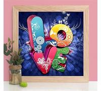Puzzle Per Adulti 16x16 cm,70 pezzi puzzle per adulti, Regalo DIY Puzzles, Collezione Educativo Classico Creativo puzzles - Lettera colorata d'amore