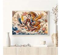 Puzzle per Adulti 200 Pezzi, Drago donna giapponese puzzle per adulti Intrattenimento Creativo, Gioco Impegnativo Giocattoli Decorazioni per la Famiglia