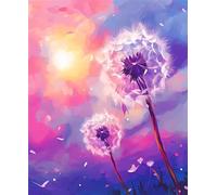 Puzzle per Adulti 200 Pezzi, impossibile puzzle 200 pezzi Dente di leone del cielo viola, DIY Puzzles Colorato, Idea Regalo per Lei o Lui, Divertimento puzzles Adulti