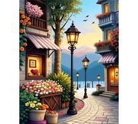 Puzzle per Adulti 200 Pezzi, impossibile puzzle 200 pezzi Lampioni Strade della città, DIY Puzzles Colorato, Idea Regalo per Lei o Lui, Divertimento puzzles Adulti