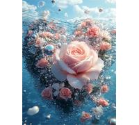Puzzle per Adulti 200 Pezzi, impossibile puzzle 200 pezzi Rosa d'amore subacquea, DIY Puzzles Colorato, Idea Regalo per Lei o Lui, Divertimento puzzles Adulti