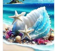 Puzzle Per Adulti 200 pezzi, puzzle per adulti Intrattenimento Creativo, puzzles 200 Pezzi per adulto Gioco impegnativo Puzzles(Paesaggio di stelle marine e conchiglie)