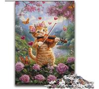 Puzzle per adulti 2000 Gatti tra i girasoli Giochi di attività stimolanti per famiglie Giocattolo fai da te per decorazioni murali per la casa Regali 70x100cm