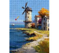 Puzzle per Adulti 2000, Mulino A Vento Palloncino BLQSBGA6-390