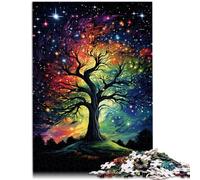 Puzzle per adulti 2000 pezzi Albero sotto un cielo stellato Giocattolo educativo Anti-Stress Puzzle Un'opera d'arte 27,56 "x 39,37 "per adolescenti 14+