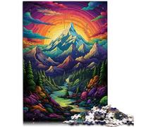 Puzzle per adulti 2000 pezzi Alpi psichedeliche difficili e sfide è ideale come regalo per tutta la famiglia 70 x 100 cm