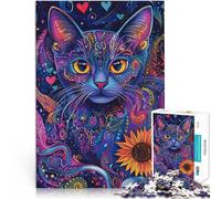 Puzzle per adulti 2000 pezzi ARTE ESTETICA DEL GATTO Fatto di carta,Adatto a persone dai 14 anni in su Decorazione d'arte per la casa Lista dei desideri con Babbo Natale。misurare:70x100cm
