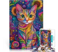 Puzzle per adulti 2000 pezzi “ARTE ESTETICA DEL GATTO” Fatto di carta，per 14+ Gioco intellettuale con poster e foglio del quiz abbinati。misurare：70x100cm/27.5x39.3pollice