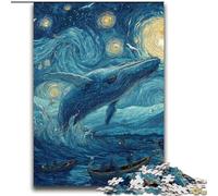 Puzzle per adulti 2000 pezzi Balene nel cielo stellato Antistress Vacanza ammazza tempo Decorazione perfetta per età 14+ 70x100cm