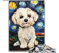 Puzzle per adulti 2000 pezzi Barboncino sotto il cielo notturno per età 14 anni e oltre Giocattolo educativo intellettuale decomprimente Ottimo regalo 70x100cm