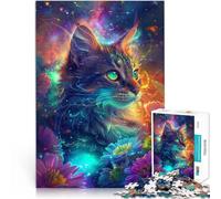 Puzzle per Adulti 2000 pezzi Bel Gatto Difficile Difficile Puzzle Sfida Intelligenza Cervello Giocattoli Avvincenti 27,56 "x 39,37" per 14 Anni