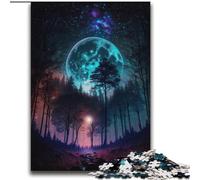Puzzle per adulti 2000 pezzi Bellissima foresta Luna piena Antistress Sfida difficile Arredamento e regali unici per la casa 70x100cm