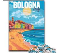 Puzzle per adulti 2000 pezzi Bologna Italia, giocattoli giochi educativi antistress che rafforzano l'amore tra coppie 70x100cm
