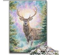 Puzzle per adulti 2000 pezzi Cervo della giungla per età 14 anni e oltre Giocattolo educativo intellettuale decomprimente Ottimo regalo 70x100cm