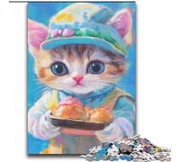 Puzzle per adulti 2000 pezzi Chef Cat antistress sfida difficile arredamento e regali unici per la casa 70x100cm
