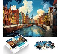 Puzzle per adulti 2000 pezzi città di dipinti Difficile e sfida Adatto per la decorazione del desktop 70 x 100 cm per adolescente Età 14 Up