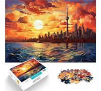 Puzzle per adulti 2000 pezzi Città neon colorato Giocattolo Gioco intellettuale Adatto per la decorazione dell'ufficio 27,56 "x 39,37" Adatto per adolescenti da 14 anni e oltre