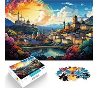 Puzzle per Adulti 2000 Pezzi Città Vecchia di Salisburgo il puzzle Adatto per la decorazione del desktop 70 x 100 cm per adolescenti Età 14 Up