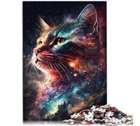 Puzzle per adulti 2000 pezzi Cosmic Space Cat Puzzle per gioco educativo Challenge Toy Un'opera d'arte 27,56 "x 39,37" per adolescenti 14+