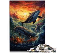 Puzzle per adulti 2000 pezzi Delfini Decorazione per la casa Puzzle Giocattoli è ideale come Regalo per tutta la famiglia 27,56 "x 39,37" per i 14 anni