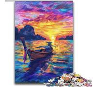 Puzzle per adulti 2000 pezzi Difficile Barca in mare Dipinto a olio per età 14 anni e oltre Bellissimo gioco di design Bellissimo gioco di design Ottimo regalo 70x100cm