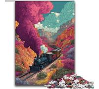 Puzzle per adulti 2000 pezzi difficili treno dello smog, sfida difficile antistress ogni pezzo è unico - gioco divertente e stimolante per tutta la famiglia 70x100cm