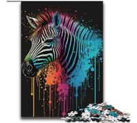 Puzzle per adulti 2000 pezzi difficili Zebra colorati per età 14+ Giochi educativi per adulti e adolescenti Opera d'arte regalo 70x100cm