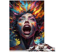 Puzzle per adulti 2000 pezzi donna sorpresa famiglia divertente puzzle per è ideale come regalo per tutta la famiglia 70 x 100 cm per 14 anni