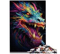 Puzzle per adulti 2000 pezzi Drago, divertente gioco di riflessione a casa, regalo di compleanno, regalo di viaggio, 27,56 "x 39,37" per adolescenti da 14 anni e oltre