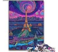 Puzzle per adulti 2000 pezzi Eiffel psichedelico per 14+ gioco di sfida unico giochi per famiglie regali di compleanno di Natale 70x100cm