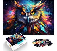 Puzzle per Adulti 2000 pezzi Fantasy Cielo stellato Gufo DIY Puzzle Giocattoli con Poster Abbinato e Domande Foglio 27,56 "x 39,37" per Teen 14+