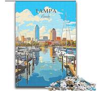 Puzzle per adulti 2000 pezzi Florida Tampa Travel, adatto a persone dai 14 anni in su Difficile da completare ma divertente e spiritoso Ottimo regalo 70x100cm
