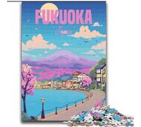 Puzzle per adulti 2000 pezzi Fukuoka Giappone, per età 14 e oltre Ogni pezzo è unico - Gioco divertente e stimolante per tutta la famiglia Ottimo regalo 70x100cm
