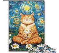 Puzzle per adulti 2000 pezzi Gatto in meditazione Aiuta il cervello a esercitare Giocattoli avvincenti per coltivare la pazienza Interazione genitore-figlio 70x100cm